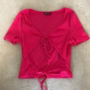 Pink crop top